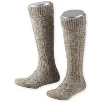 Lusana Trachtensocken Kniebundstrümpfe Kinder - L320T - beigebraun, natur