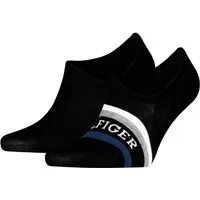 Tommy Hilfiger Füßlinge TH MEN FOOTIE 2P HILFIGER TAB (2er-Pack) mit Anti-Rutsch Technologie