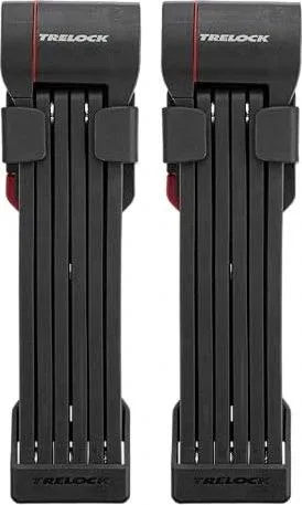 Trelock FS 480 Cops ZF 480 X-Press Twin Faltschloss Doppelpack schwarz 100 cm