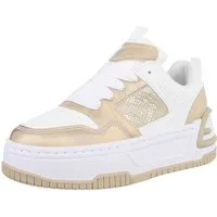 Ital-Design Damen Low-Top Freizeit Sneaker (88828458) Keilabsatz/Wedge Sneakers Low in Weiß