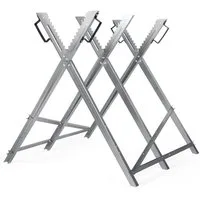Clanmacy Sägebock Sägebock verzinkt 79.5x81x80cm Sägegestell Holzsägebock 150kg, 150 kg max. Belastbarkeit, (1-St)