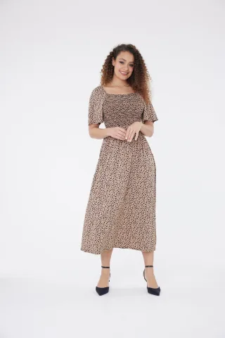 Kira Dot Print Kleid