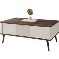 Lookway Couchtisch AUTUMN mit verschließbarem Fach unter der Tischplatte