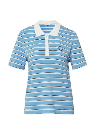 s.Oliver - T-Shirt blau - Gr. - 36