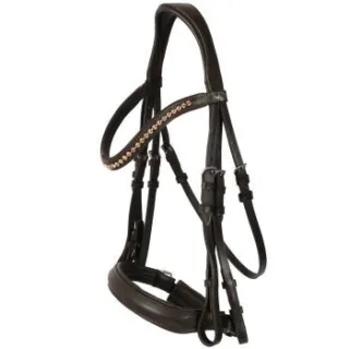 Hans Melzer Horse Equipment Hans Melzer Kandare Mechtersen braun/silber WB EXTRA (KB-Kaltblut)