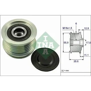 Ina Riemenscheibe f?r Lichtmaschine Audi Seat Skoda VW 535004110