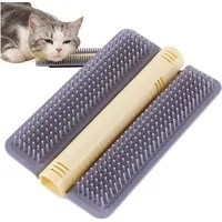 Ledander Fellbürste Massagebürste für Katzen,Katzenbürste mit Katzenminze Massage, (1-tlg), Fell reiben,Jucken kratzen, mit matischem, für Kurzhaar Langhaar