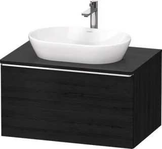 Duravit D-Neo Konsolenwaschtischunterbau wandhängend Eiche Schwarz Matt 800x550x459 mm - DE494701016 DE4947010160000
