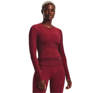 Under Armour - Oberteil für Damen, Nahtlos, UA Rush, Langärmlig (Rot)