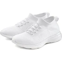 LASCANA Slipper, Halbschuh, Turnschuhe, Slip-On-Sneaker, bequem, Sneaker zum Reinschlüpfen mit elastischen Schnürbändern ultraleicht VEGAN