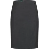 HECHTER PARIS Bleistiftrock HECHTER PARIS Corporate Stiftrock Damen Tailored Modern Anthrazit
