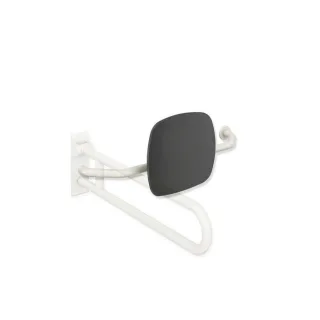 Hewi 801 Rückenstütze 801.51.9272R99 Wandabstand 230mm, rechts, Lehne anthrazitgrau, reinweiß