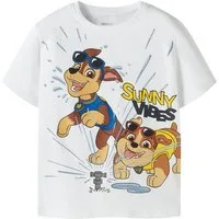 Name It T-Shirt NMMMACAS PAW SS NREG TOP CPLG Baumwollmischung, regular fit