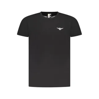 Accademia Militare Schwarzes Baumwoll-T-Shirt für Herren