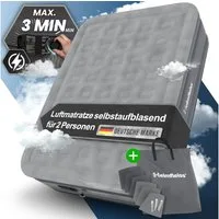 Heimfleiss® Luftmatratze Luftmatratze Selbstaufblasend – Komfort für Camping & Gäste, Robustes Luftbett mit integrierter Pumpe & Anti-Leakage-Ventil