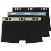BOSS Trunk (Packung, 3-St) aus Stretch-Baumwolle mit Logo-Bund, mittlere Bundhöhe