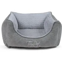 TrendPet Tierbett VitaBed Style Grau - Orthopädisches Hundebett, 100% Polyester, 5cm Matratze aus Memory Foam