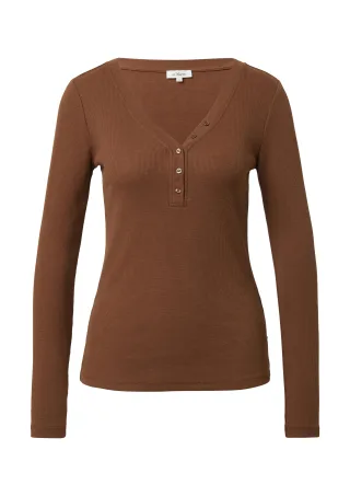 s.Oliver - T-Shirt braun - Gr. - 34