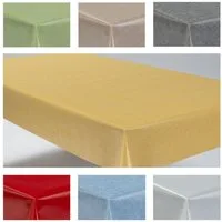 laro Tischdecke Wachstuchtischdecke Uni Style PVC Eckig