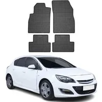 OMAC Auto-Fußmatten für Opel Astra J 2009-2015 Schwarz 4 tlg TPE (4 St), für Opel Astra J 2009-2015 Opel Astra J 2009-2015, Antirutsch,Wasserfest,Einfache Installation