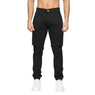 Crosshatch - "Frentons" Cargo-Hose für Herren (Schwarz)