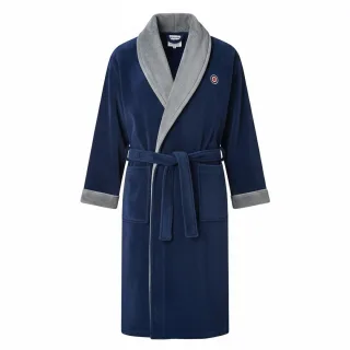 Lambretta - "Luxury AW25" Morgenmantel für Herren (Marine/Blau)