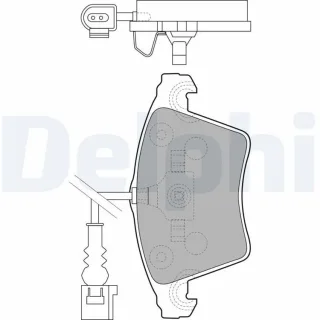 Delphi Bremsbel?ge vorne VW Transporter T5 T6