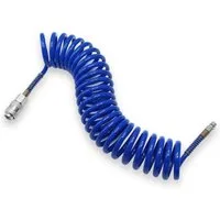 CCLIFE Druckluftschlauch Druckluft Spiralschlauch 5M für Kompressor Kompressorschlauch
