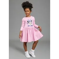 KIDSWORLD Jerseykleid MINNIE MOUSE Kleid, Disney Jerseykleid, mit Rundhalsausschnitt, bedruckt, mit Glitzerdruck