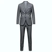 Keskin Collection Anzug 3-teilig Keskin Collection Anzug 3 teilig Schwarz Grau Dunkelblau Hellgrau TOP (3 teiliges Set) 3 teilger Set