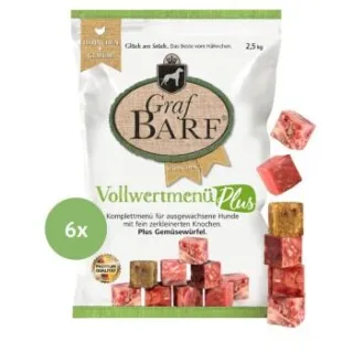 Graf Barf Vollwertmenü Plus Hähnchen 6x2,5kg