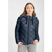 Frieda & Freddies Winterjacke Frieda & Freddies Steppjacke mit Wellensteppung und Materialmix