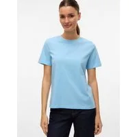 Vero Moda Kurzarmshirt VMPAULINA SS T-SHIRT GA JRS NOOS Baumwolle, regular fit