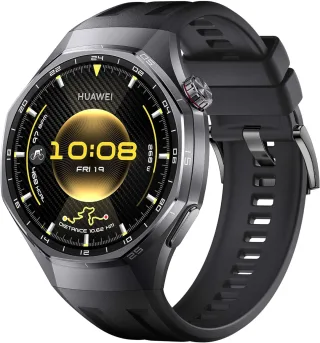 Huawei Watch GT 6 Pro [inkl. Kautschukarmband schwarz] 46mm Titangehäuse schwarz