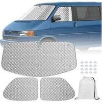 LuxusKollektion Frontscheibenabdeckung Sonnenschutz Frontscheibe Thermomatte UV Schutz Wohnmobil für VW T4