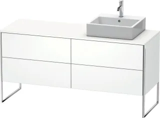 Duravit XSquare Konsolenwaschtischunterbau bodenstehend Weiß Supermatt 1600x548x778 mm - XS4924R8484 XS4924R8484
