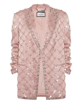 Blazer Boyfriend Fit Plein Paillettes