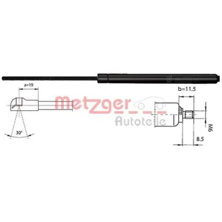 Metzger Gasfeder f?r Kofferraum Renault Megane 1 2110337