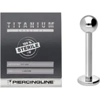 PIERCINGLINE Piercing-Set Sterilisiertes Titan Labret (Labrets, 1-tlg)