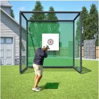 GIHAUVIA Golfnetz Sport Golfkäfig Zielnetz, Reißfeste Netzkonstruktion, Golfmatte.