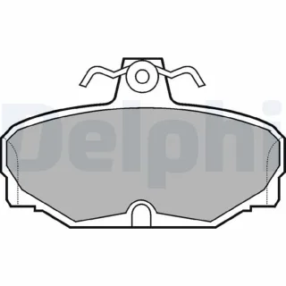Delphi Bremsbel?ge hinten Ford Escort Granada Scorpio Sierra