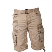 Geographical Norway Shorts Herren Cargo Shorts kurze Hose Short Bermuda Knielang Gürtel Sommer