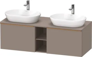 Duravit D-Neo Konsolenwaschtischunterbau wandhängend Basalt Matt 1400x550x459 mm - DE4950B04430000 DE4950B04430000