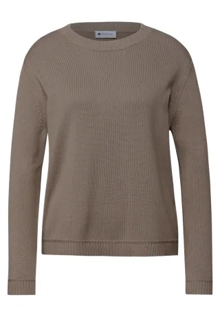 Street One - Basic Pullover light terra mocha - Gr. - 44