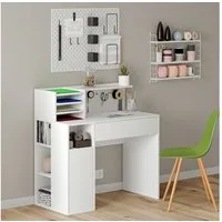 Vicco Schreibtisch, Weiß, 100 x 50 cm (1-St)