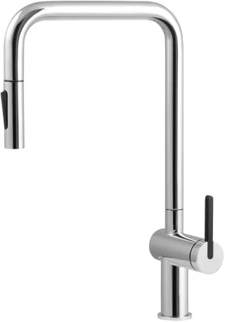 Neuesbad Spültischarmatur mit Rechteckig PULL OUT U-Auslauf, Chrom NB1DEBKM073N1