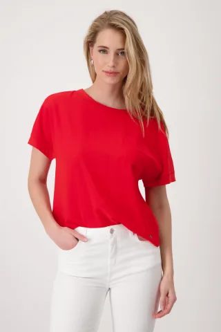 monari - Blusenshirt mit Brusttasche red - Gr. - 40