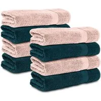 Komfortec Handtuch Set 50x100 cm aus 100 % Baumwolle, Frottee (Packung, 8-St), Handtücher Set, Weich, Towel