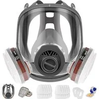 FELIXLEO Atemschutz-Vollmaske Vollgesichtsmaske Atemschutzmaske mit Filter für Lackieren & Staub, 1-St.