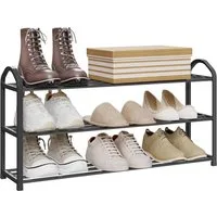 Woltu Schuhregal, 1-tlg., 3 Schicht für 12 Paare Schuhe, XXL Ständer Regale